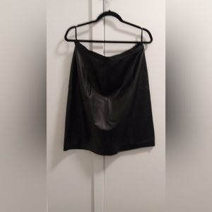 black leather  skirt NWT